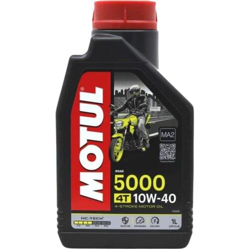 Motul 5000 10 W40 1lt 4T Hc-Tech motorcycle engine oil Jaso MA2 Semisintetico