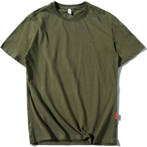 70% Hot Sell Summer Men Casual Short Half Sleeve O Neck Solid Color Soft Loose T-shirt Top
