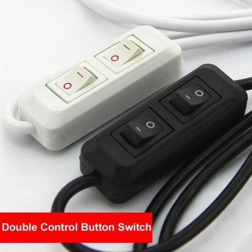 Desk Lamp Dedicated Double Control Dual-Use Switch White Black Table Lamp Plug Line Dual Switching Power Supply Full Copper Wire