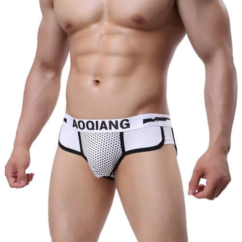 Letter Printed Underwear Mens Shorts Soft Cotton U Bulge Pouch Breathable Brave Underpants Sexy Boxer Men calzoncillo hombre