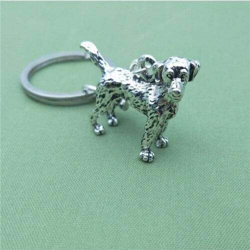 New Vintage 3D Labrador retriever Key Chains Fashion Pet Dog Jewellery Labrador retriever Car Keychain Bag Keyring For Women Men