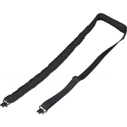 PPT Tactical Rifle Sling Paracord Adjustable Black Color 116-144cm Length Gun Sling Outdoor Accessory PP13-0053