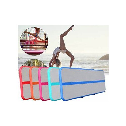 Promption! Air Track 6m*1m*0.2m Inflatable Airtrack Tumbling Gymnastic Mat Floor Home Training With Electric Pump 20cm Thick