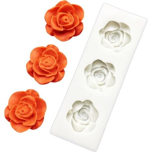 Rose Silicone Sugarcraft Mold Cupcake Chocolate Baking Mold Fondant Cake Decorating Tools