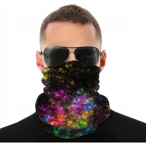 Starburst Scarves Half Face Mask Unisex Halloween Tube Mask Seamless Bandanas Windproof Headwear Outdoor Hiking