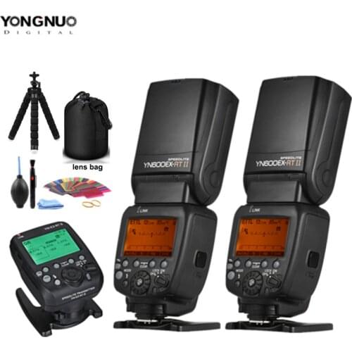 YONGNUO YN600EX-RT II Auto TTL HSS Flash Speedlite + YN-E3-RT II Controller Trigger for Canon 5D3 5D2 7D Mark II 6D 70D 60D etc