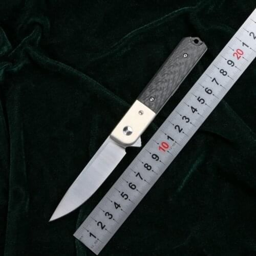 Japanese BX3300 Folding Knife N690 Blade Steel Carbon Fiber Handle Camping Hunting Survival Pocket Fruit Kitchen Knife EDC Tools