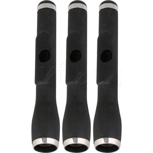 Yibuy 3 Pcs Wood Piccolo Head Joint Piccolo Replacement Inner Dia 0.65inch