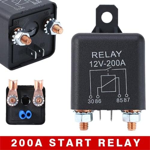 1pc Car High Current Relay 12V 200A Continuous Type Automotive Relay For Truck Motor Auto Parts Accessories