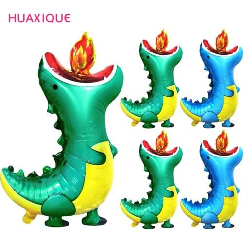 4D Dinosaur Ballons Birthday Decor Boy Girl Baby Shower Toy Charizard Globes Party Supplies
