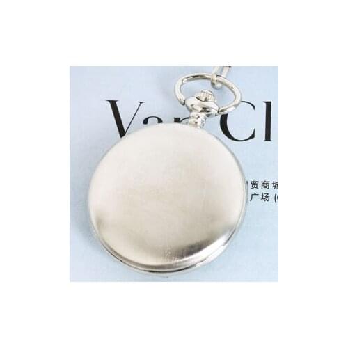 10pcs/lot Steampunk Silver Mechanical Pocket Watches Hand Wind Mechanical Pocket Watch Gift Watch Wholesale