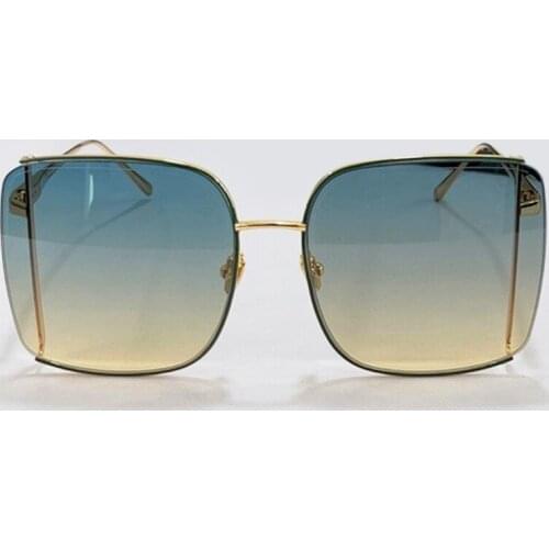 2021 Square Large Frame Sunglasses Women Gradient Brand Sun Glasses for Women Feminino Retro UV400 Lentes De Sol Mujer