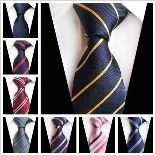 8cm New Design Ties Gentlenmen Classic Striped Necktie for Business Party Wedding