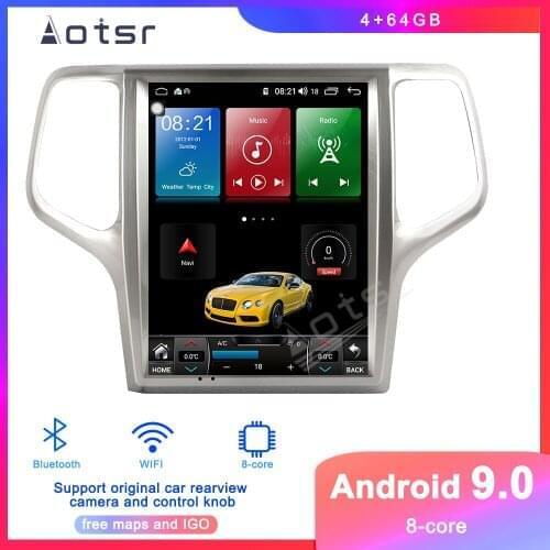 Android 9 Carplay Car DVD player GPS Navigation For Jeep Grand Cherokee 2008+ Car Auto Radio Stereo Multimedia Player Head Unit