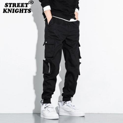 2021 New Jogger Men Cargo Pants Outdoor Tactical Military Pants Casual Loose Streetwear Hip Hop Multi-Pocket Fashion Trousers