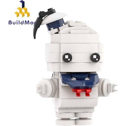 Buildmoc Classic Movie 1984 Ghostbustersed BrickHeadz Action Figures White Ghost Big Boss Model Building Blocks Kid Toys Gift