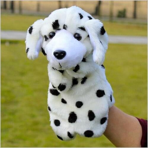 Dalmatians Hand Puppet Plush Toys Stuffed Doll Finger Even Kid Educational Toy