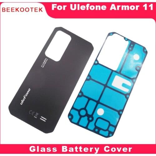 For Ulefone Armor 11 5G New Original Composite Glass Battery Cover Accessories Parts For Ulefone Amror 11 6.1inch 5G Smartphone