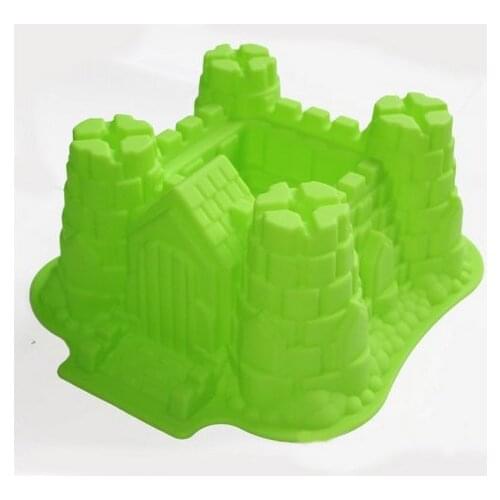 Castle Bundt Cake Pan Bread Chocolate Bakeware Silicone Mold