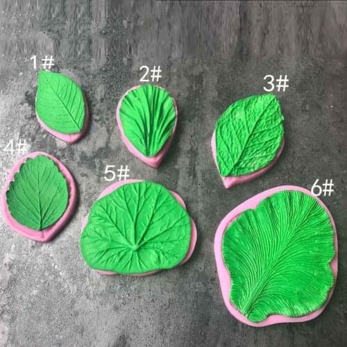 New DIY Cake Decorating Mold Double Leaf Veiner Silicone Cake Mold Sugar Art Mold Fondant Mold Cake Decorating Tools