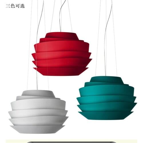 Italian LED Pendant Lights Foscarini Soleil Wave White Rose kitchen Hanging Lamps Luminaria Living Room Decor Lighting Fixtures