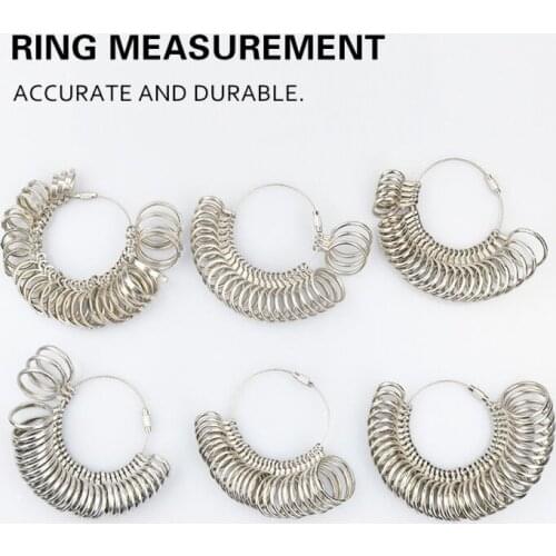 Stainless Steels Finger Sizer Measuring Ring Tool Ring sizer circle Jewelry tools