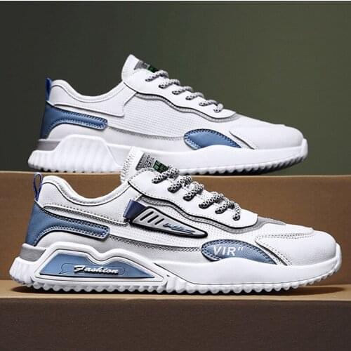 Mens Shoes Summer New Fashion Trend Thick Soled Mesh Surface Breathable Comfortable Casual Sports Shoes for Men Sneakers