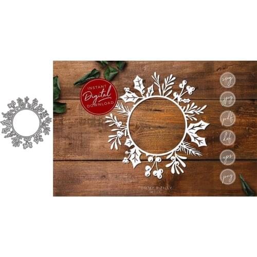 Metal Cutting Dies Flower Ring for DIY Scrapbooking Album Paper Cards Decorative Crafts Embossing Die Cuts