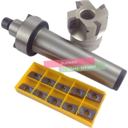 MT2 FMB22 M10 MT3 FMB22 M12 MT4 FMB22 Shank BAP400R 50 22 Face Milling CNC Cutter + 10pcs APMT1604 Inserts For Power Tool