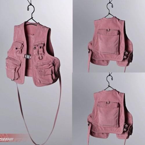 1/6 Scale Male And Female Soldiers With Plastic Bag Body Trend Function Multi-pocket Tooling Vest Fit For 12" Movable Body