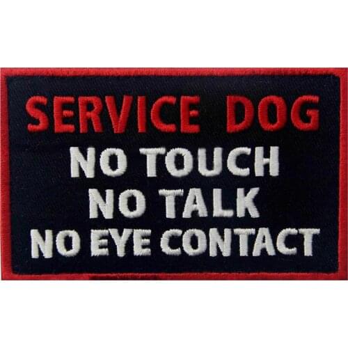 Embird Patches Embroidered Hook&Loop Service Dog Ceo-Friendly Handmade 3D Tactical Patch For Bag Patch