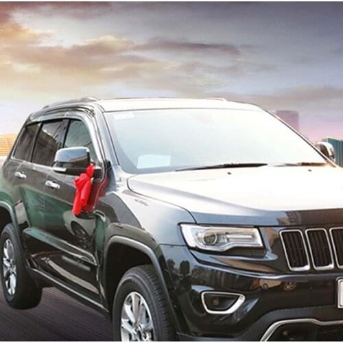 Brand New 1 Set Chrome Side Rain Guard Deflectors Vent Sun Shade Window Visors For Jeep Grand Cherokee 2011-2018