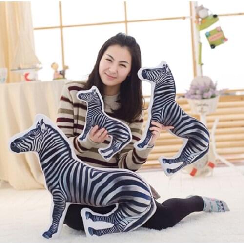 New 3D Vivid Creative Zebra Cushion Home Decor Sofa Office Nap Sleeping Throw Pillow Car Seat Cushions With PP Cotton