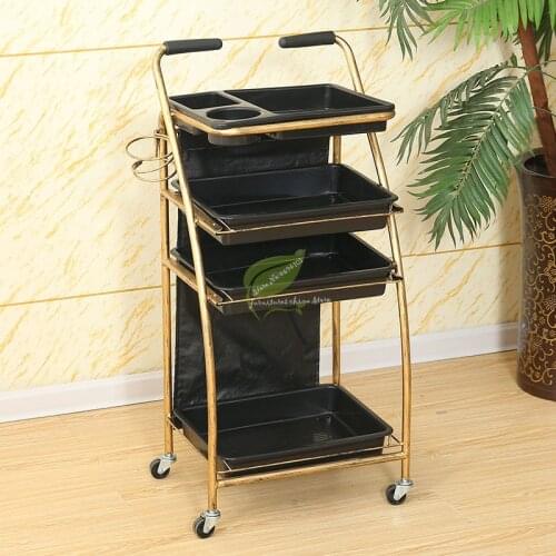 Hairdressing Cart Hair Salon Stroller Hairdressing Tool Car Beauty Cart Barber Shop Stroller Hairdressing Bar Table