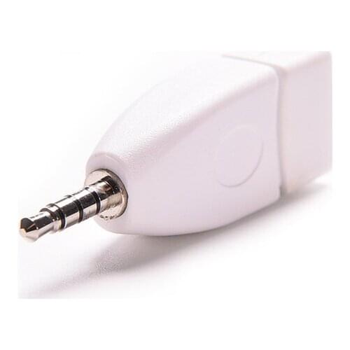 1Pc USB 2.0 Female to 3.5mm Male AUX Audio Plug Jack Converter Adapter Plug for Car MP3 Player Mobile Phones