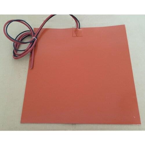 Silicone heating pad heater 24 v 600 x 600 mm 350w for 3d printer heat bed