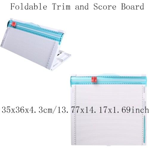 Foldable Trim And Score Board Foldable Board Easy Storage Convenient Tool For Creating Boxes Cards Envelopes Gift Bags Paper2021