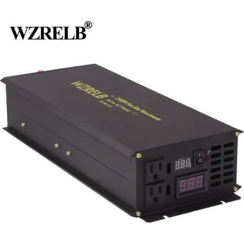 Solar Inverter 12V 220V 2500W Pure Sine Wave Power Inverter Generator DC to AC Converter Battery 24V 48V 110V to 120V 230V 240V