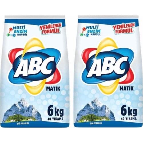 6 kg * 2 Package ABC Matic Mountain Spaciousness 12 kg Washing Powder Detergent
