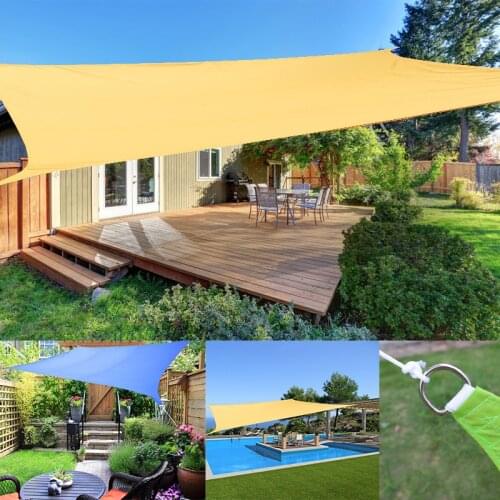 3*4M Camping Shade Cloth Rectangle Awning Tarp Garden UltraLight Tent For Beach Pool Shade Waterproof Canopy Camping Accessories