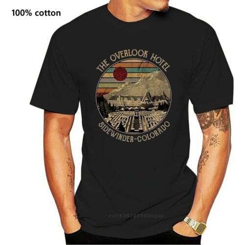 The Overlook Hotel Sidewinder Colorado Vintage T Shirt Black Cotton Men S 4Xl