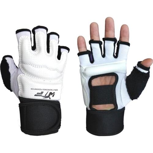 1 Pair Kids Taekwondo Glove Half Finger Boxing Gloves Punching Sand Bag Training Protective For Fitness Taekwondo MMA Equipment