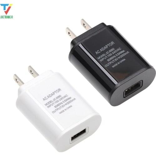 100pcs/lot Mobile Phone Charger 5V 2A 10W USB Travel Charger Portable Wall Adapter US Plug Black/White wholesale cheap
