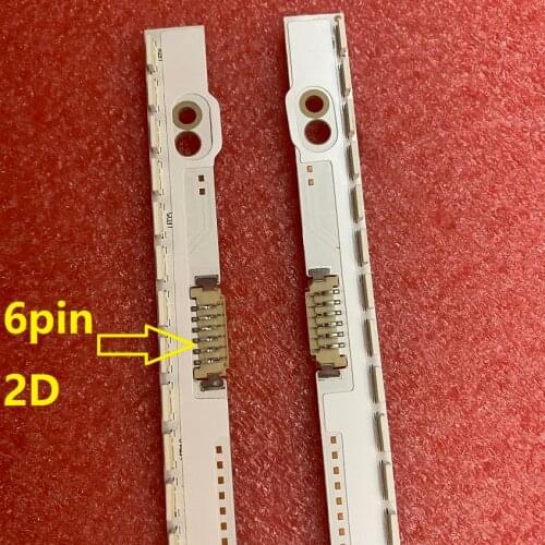 2pcs/set LED Backlight For Samsung UN55ES6100 SLED 2012SVS55 7032NNB RIGHT76 LEFT76 2D 6Pin