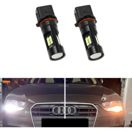 2x PSX26W SH23W 12277 LED DRL Daytime Running Fog Light Bulbs For Audi A4 B8.5 A4 B8 Facelift (2013-2016) Replace Halogen Lamp