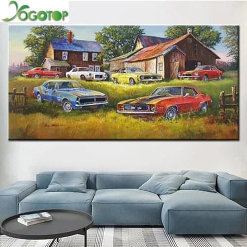 Diy square/round mosaic diamond painting moto car 5D Diamond Embroidery still life Picture Of Rhinestone motorcycle YY1160