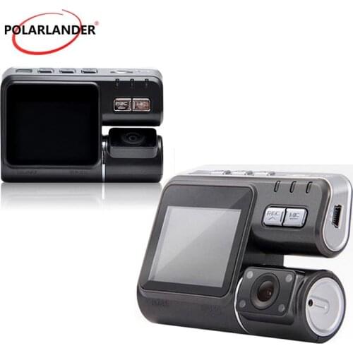 Dual Lens Car DVR With Rear view camera Car video Recorder camcorder 2 inch monitor 120 degree wide angle