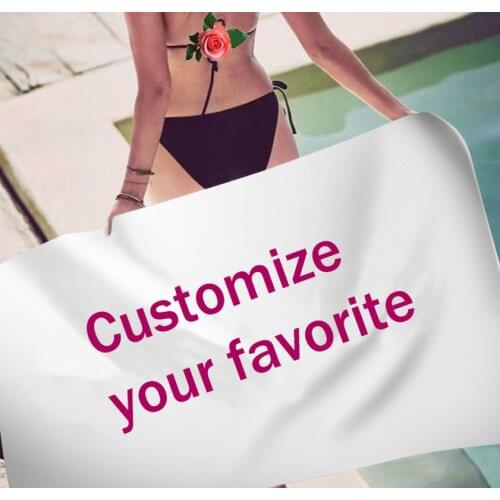 Customized Photo Logo Bath Towel Towels Bathroom for Adult Beach Towel Microfiber Shower Large Swimming Cover Quick Dry Under 10