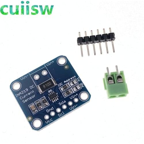 INA219 Bi-directional DC Current Power Supply Sensor Breakout Module DIY 3V-5V IIC I2C Power Monitoring Sensor Module