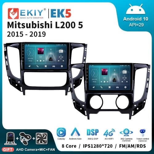 EKIY 1280*720 Car Radio Android For Mitsubishi L200 5 2015-2019 IPS Carplayer GPS Navigation Multimedia Video Player Auto Stereo